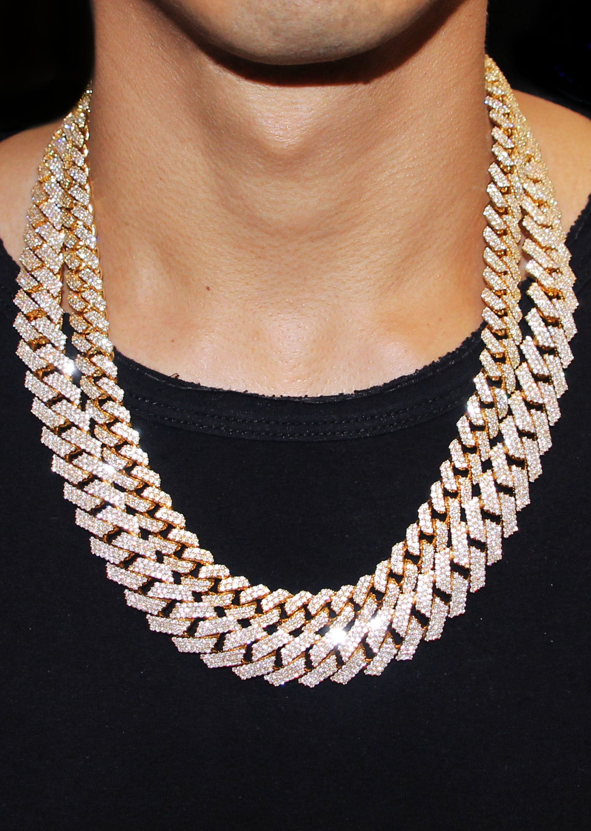 Diamond Miami Cuban Link Chains Bundle 12 MM 17 MM