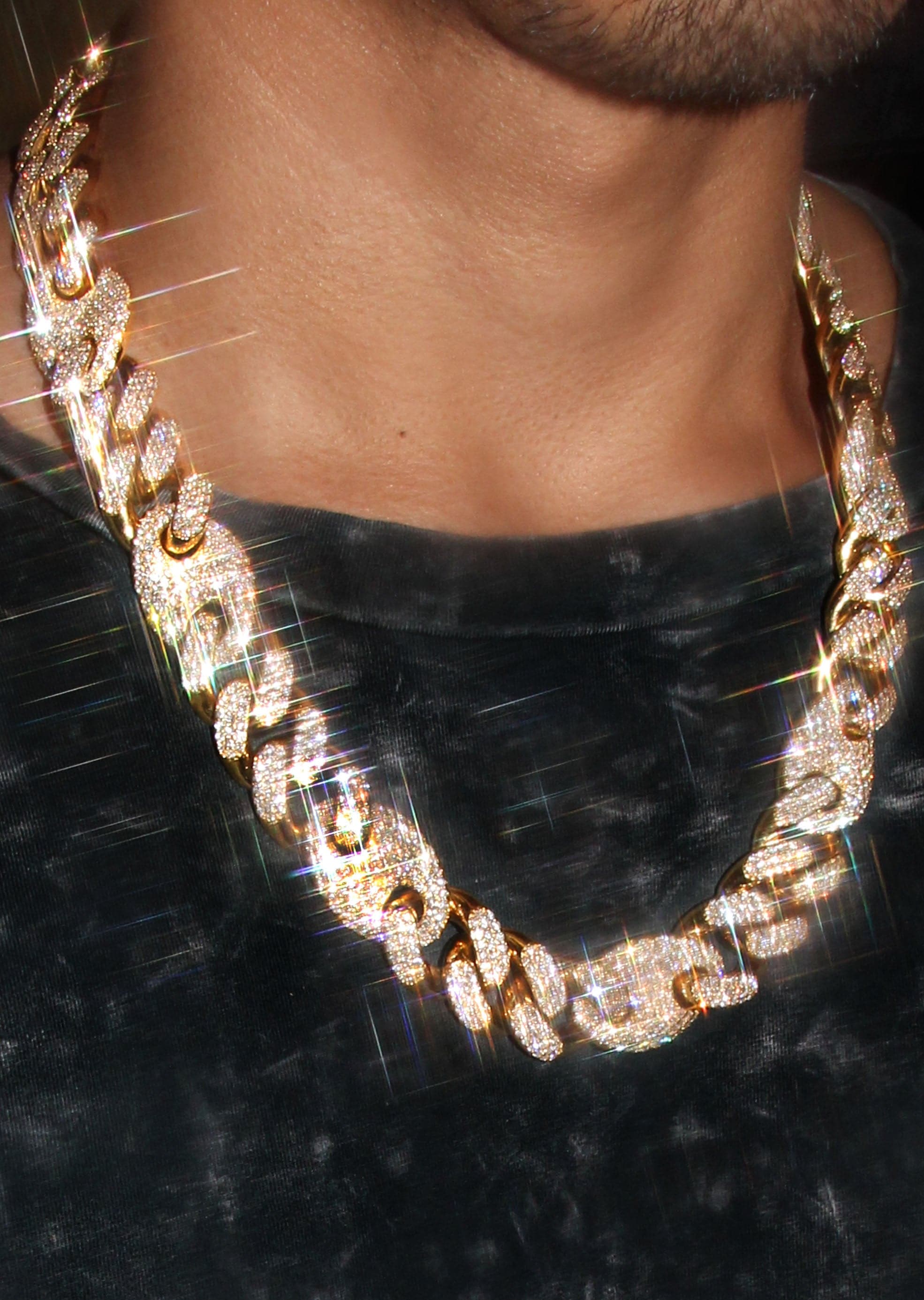 Diamond Gucci Puff Cuban Chain 18 MM