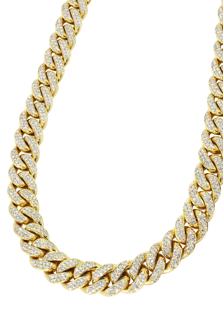Iced Out Diamond Miami Cuban Link 10K Gold 5MM-8.5MM – FrostNYC