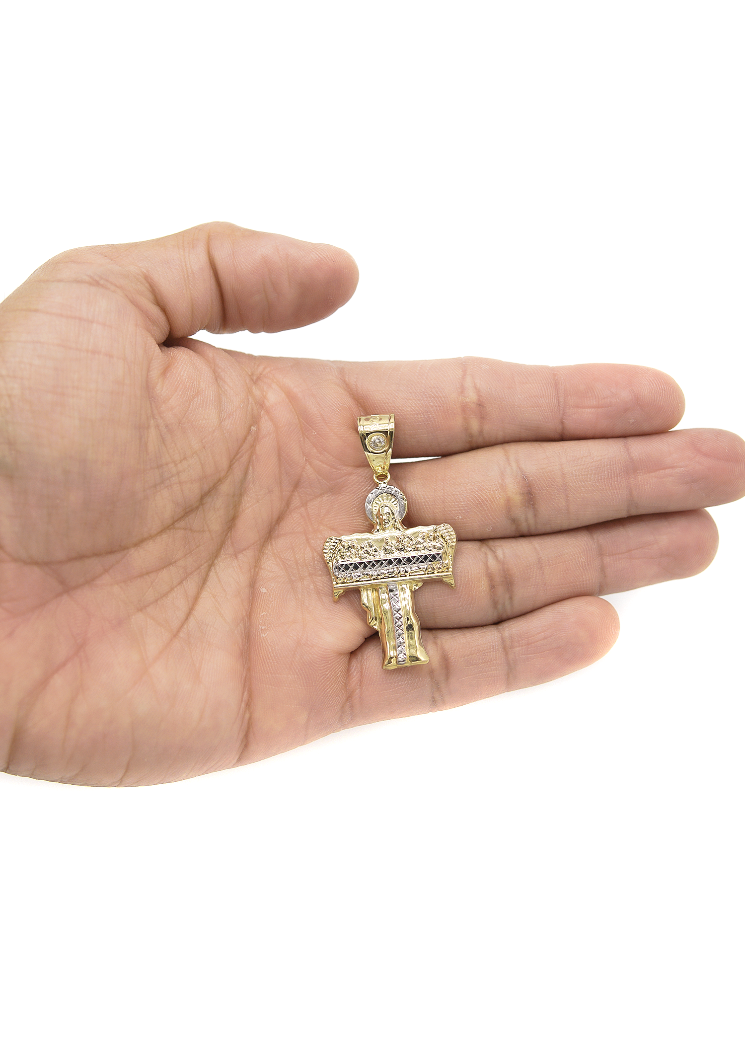 10K Gold ゴールド 最後の晩餐 ジーザス キリスト ペンダント 10K Gold ゴールド 最後の晩餐 ジーザス キリスト ペンダント