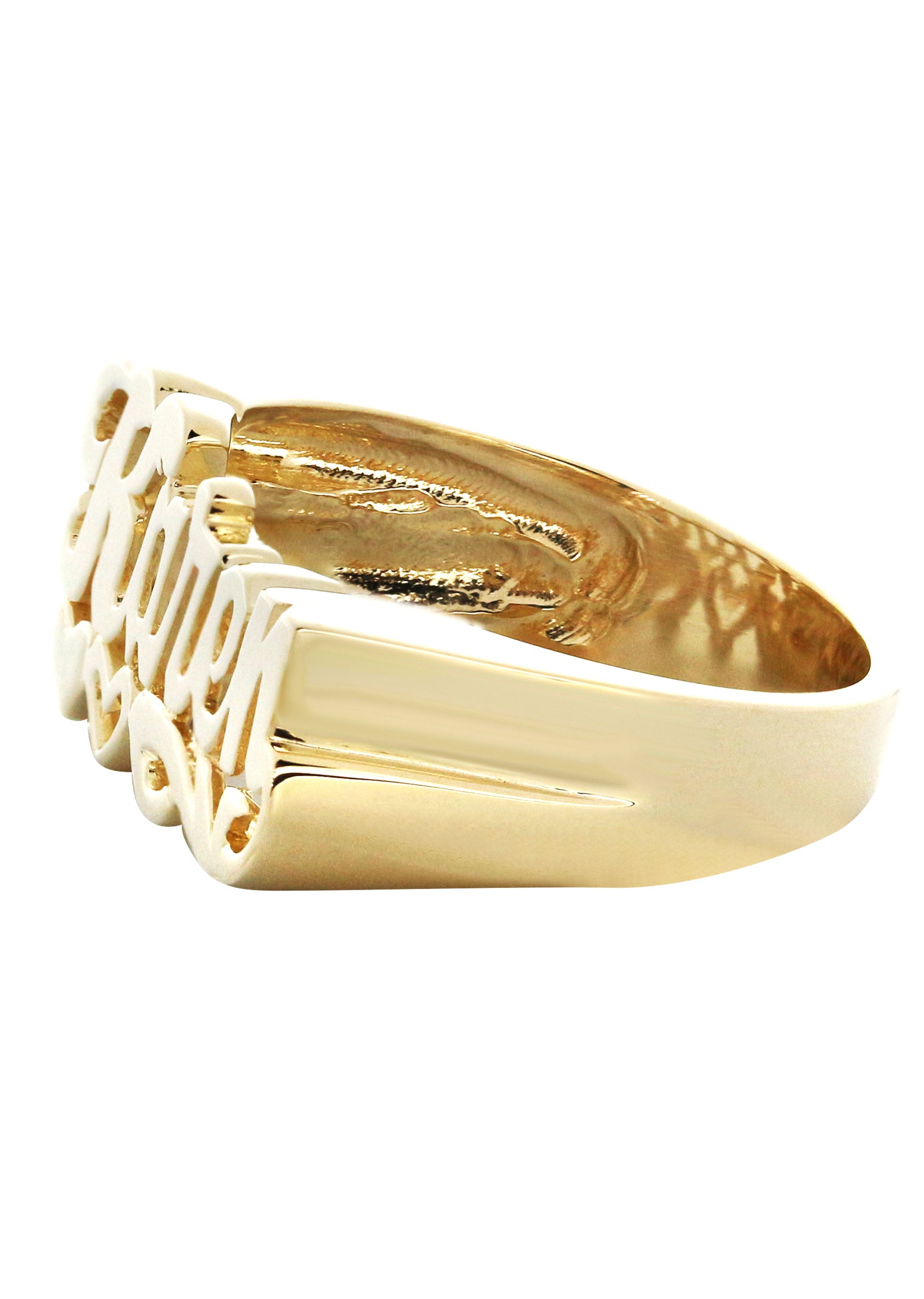Anillo Con Nombre Escrito En Oro De 14 K Gramos