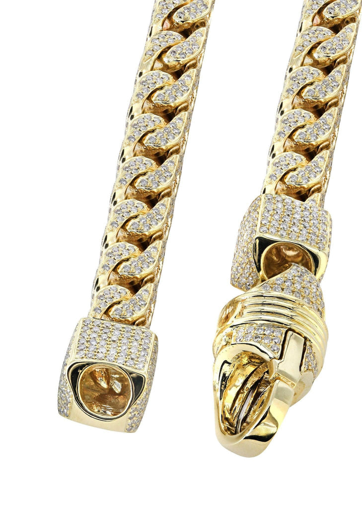 Iced Out Franco Chain | 64.79 Carats | 10 Mm Width | 32 Inch Length MEN'S CHAINS FROST NYC 
