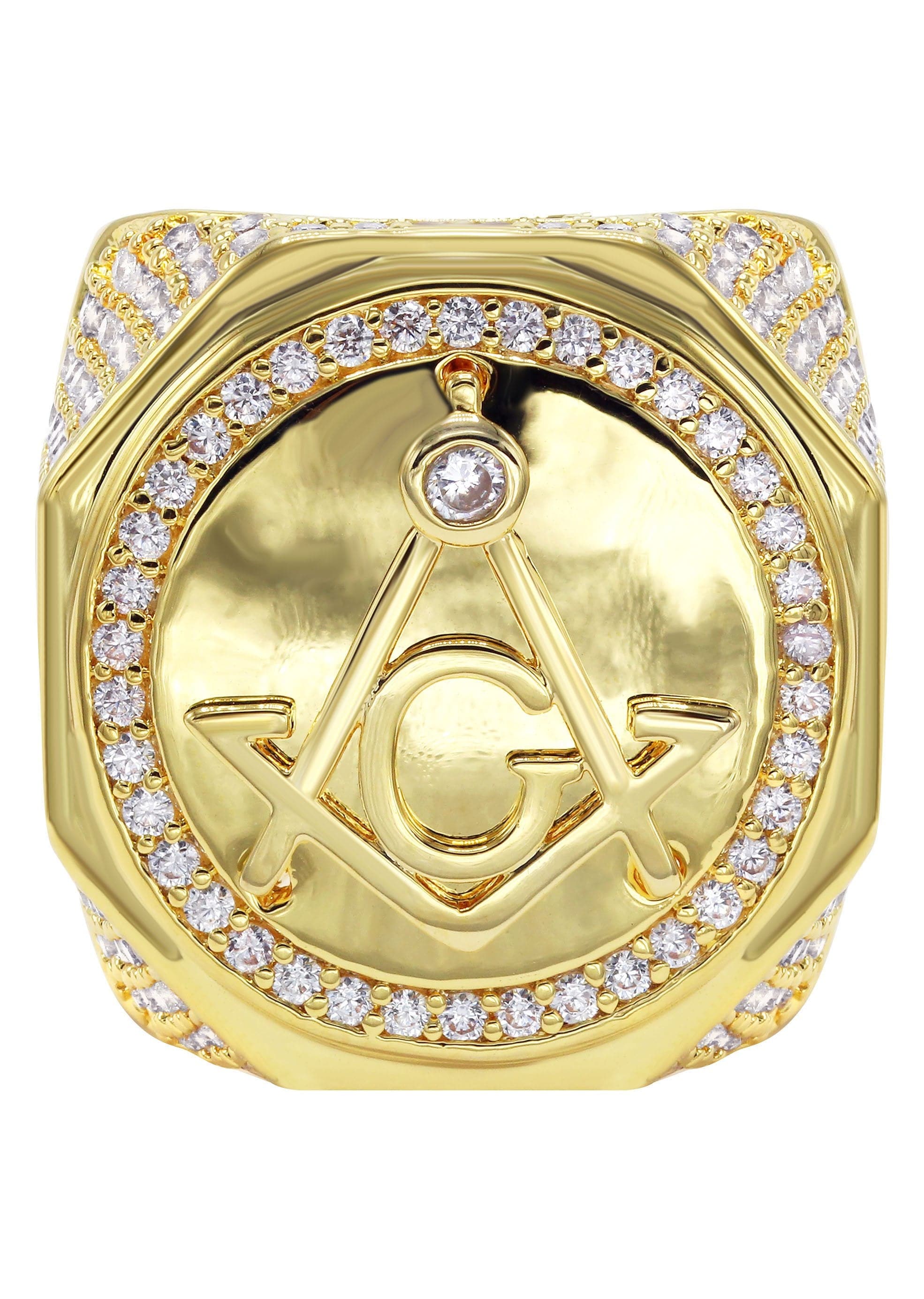 Mens Gold Plated Pinky Ring Grams