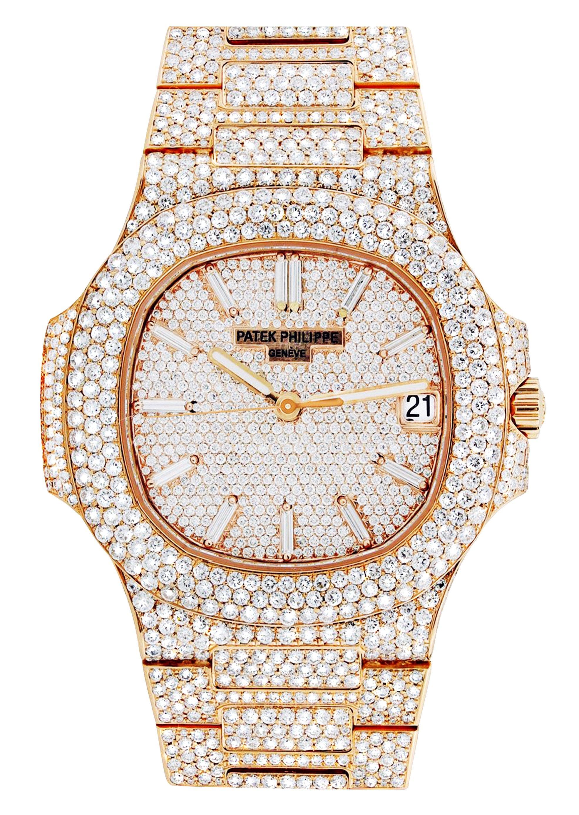 Diamond Patek Philippe Nautilus 18K Rose Gold