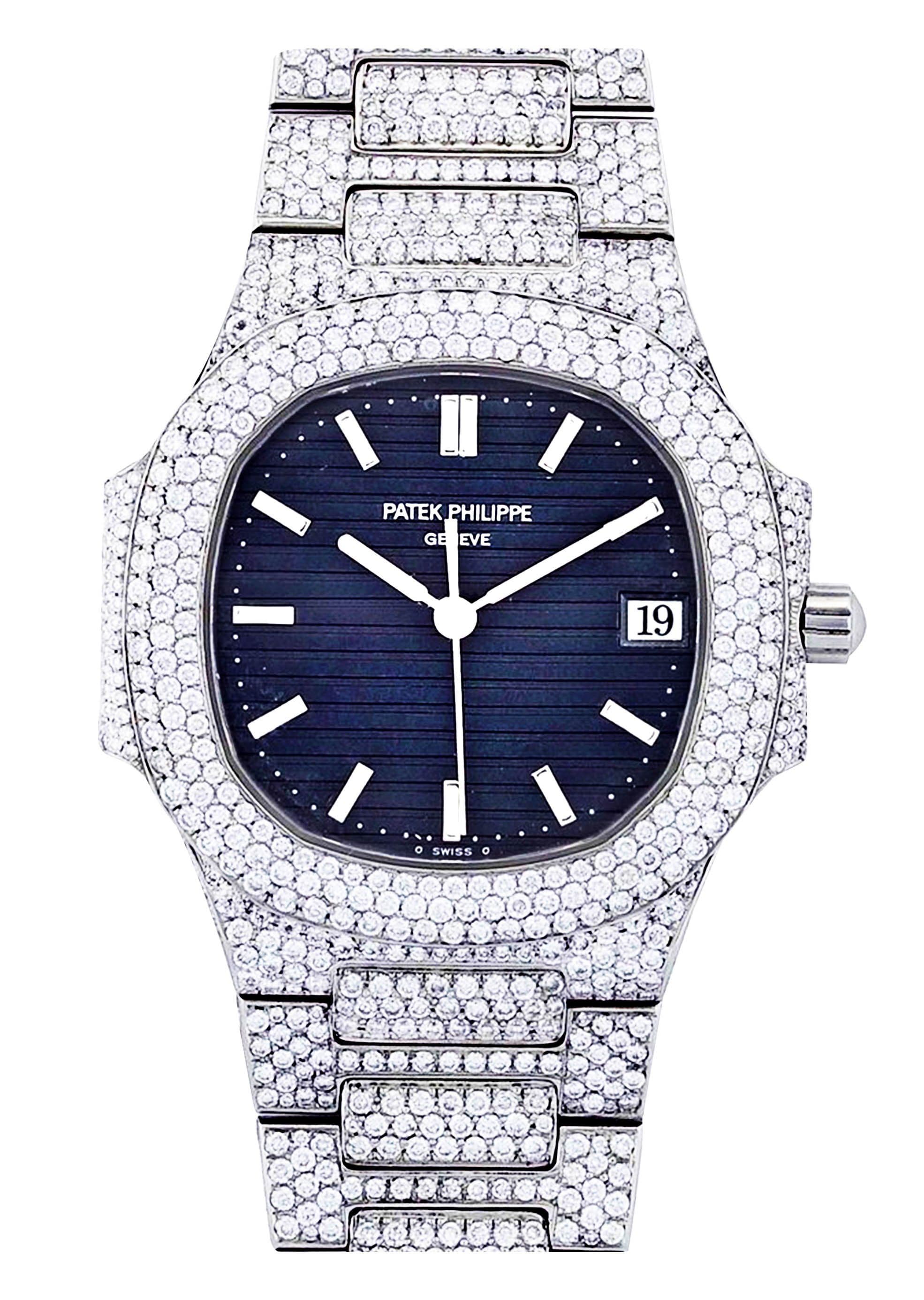 นาฬิกา Patek Philippe Nautilus ประดับเพชร สำหรับผู้หญิง | สายสแตนเลส