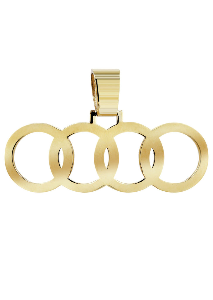 Four Rings Diamond Pendant | 2.20 Carats | Yellow Gold | 10 Grams MEN'S PENDANTS FROST NYC 