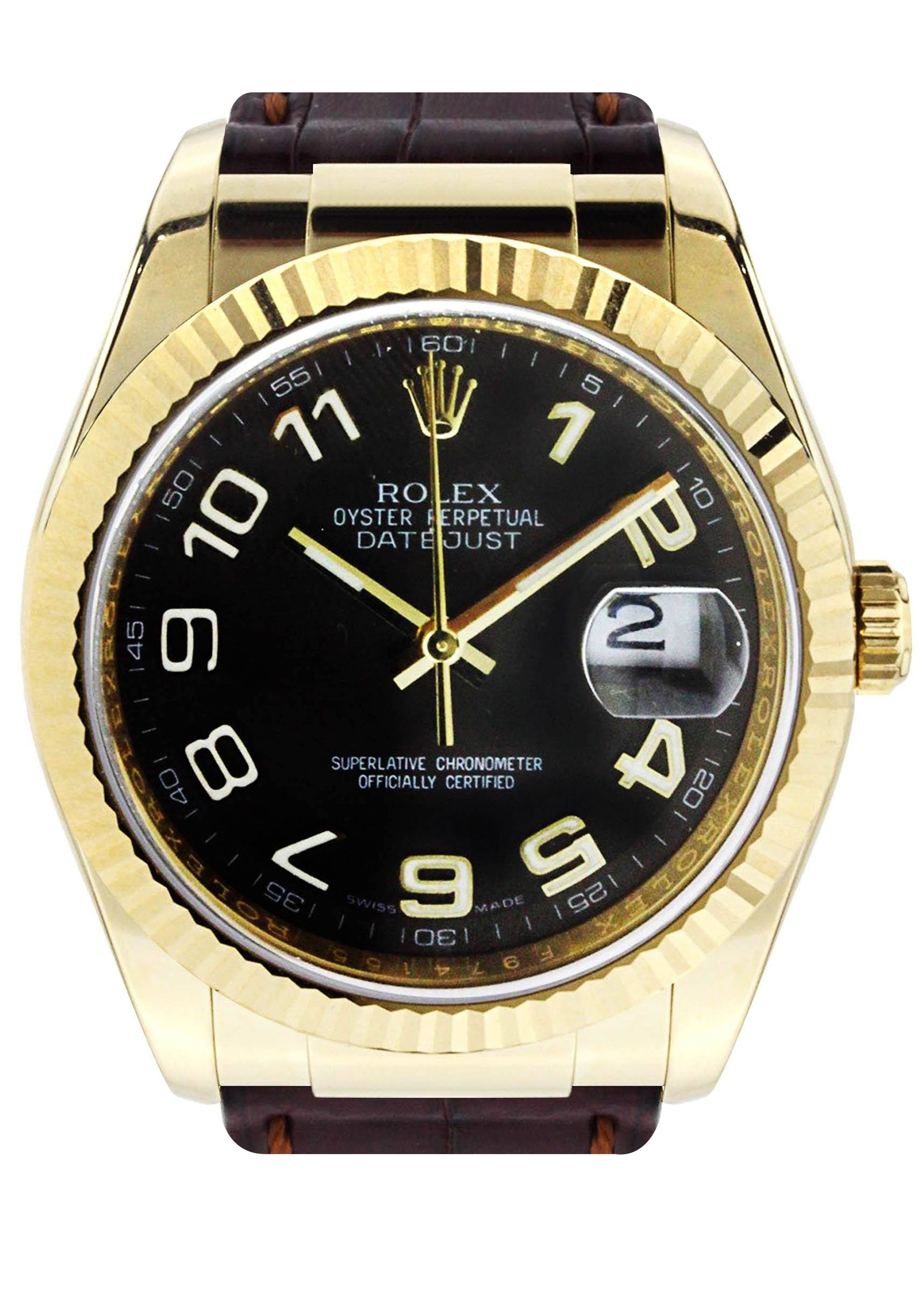 Rolex Datejust Oro Giallo 18K 36 Mm