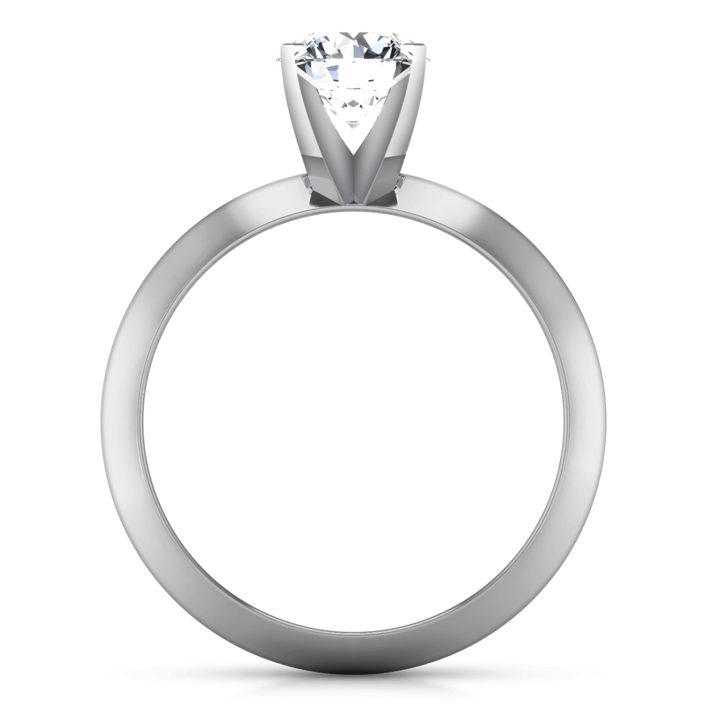 Round Diamond Solitaire Engagement Ring Knife Edge Round Diamond Diamond 14K White Gold engagement rings imaginediamonds 