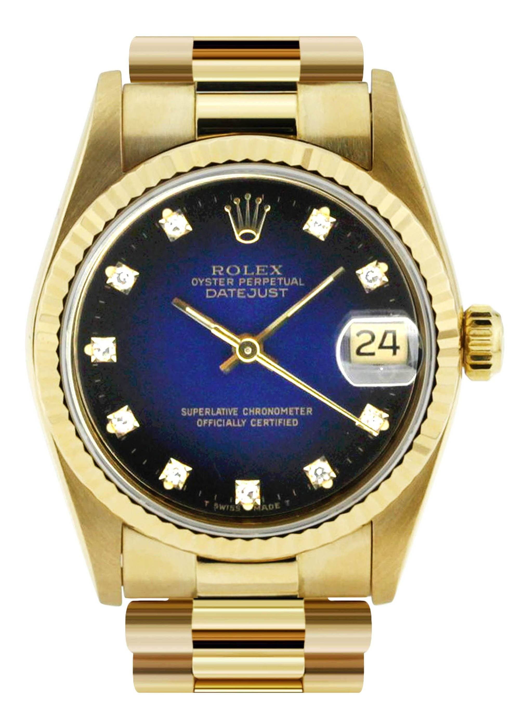 Rolex Datejust Watch 18k Yellow Gold SS Chien Color Polished 19 Rolex Datejust 16233 Stainless Steel & 18k Gold – Champagne  main image 3