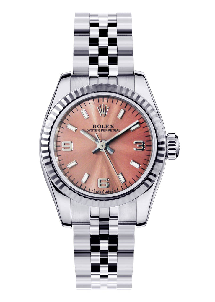 Rolex Oyster Perpetual Watch For Women | Stainless Steel | 26 Mm Women High Watch FrostNYC 