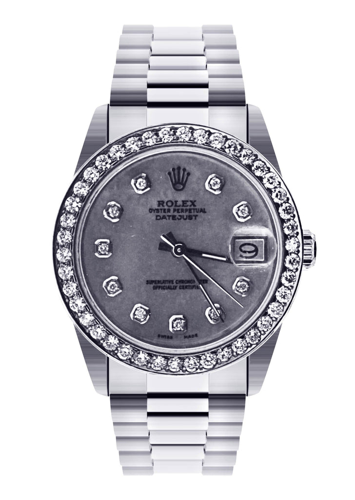 Rolex Datejust Presidential Watch For Women | 18K White Gold | 31 Mm Women High Watch FrostNYC 