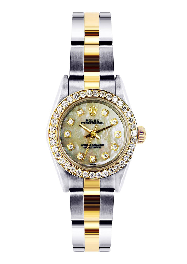 Rolex Oyster Perpetual Watch For Women | Two Tone | 26 Mm Women High Watch FrostNYC 