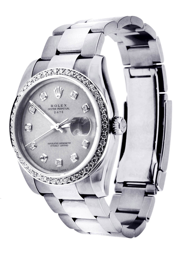 Diamond Rolex Date | Stainless Steel Mens Watch FrostNYC 