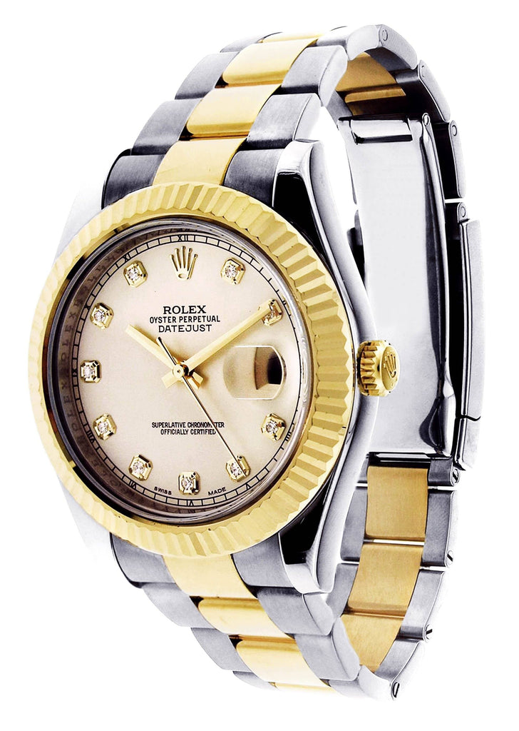 Rolex Datejust 2 | 18K Yellow Gold | 41 Mm Mens Watch FrostNYC 