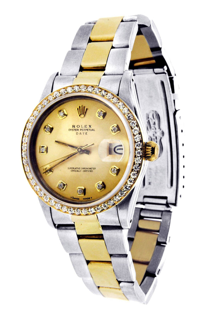 Diamond Rolex Date | Stainless Steel Mens Watch FrostNYC 