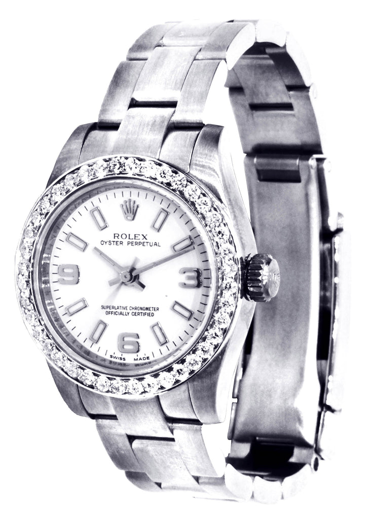 Rolex Oyster Perpetual Watch For Women | Stainless Steel | 26 Mm Women High Watch FrostNYC 