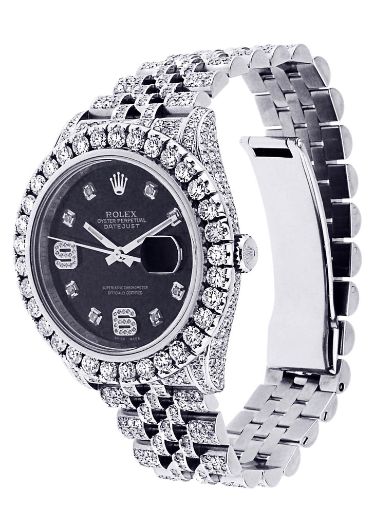 Diamond Rolex Datejust | Stainless Steel | 36 Mm Mens Watch FrostNYC 
