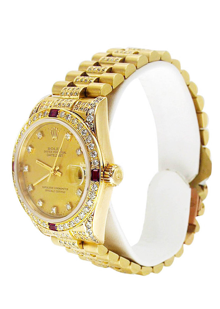 Rolex Datejust Watch For Women | Yellow Gold | 31 Mm Women High Watch FrostNYC 