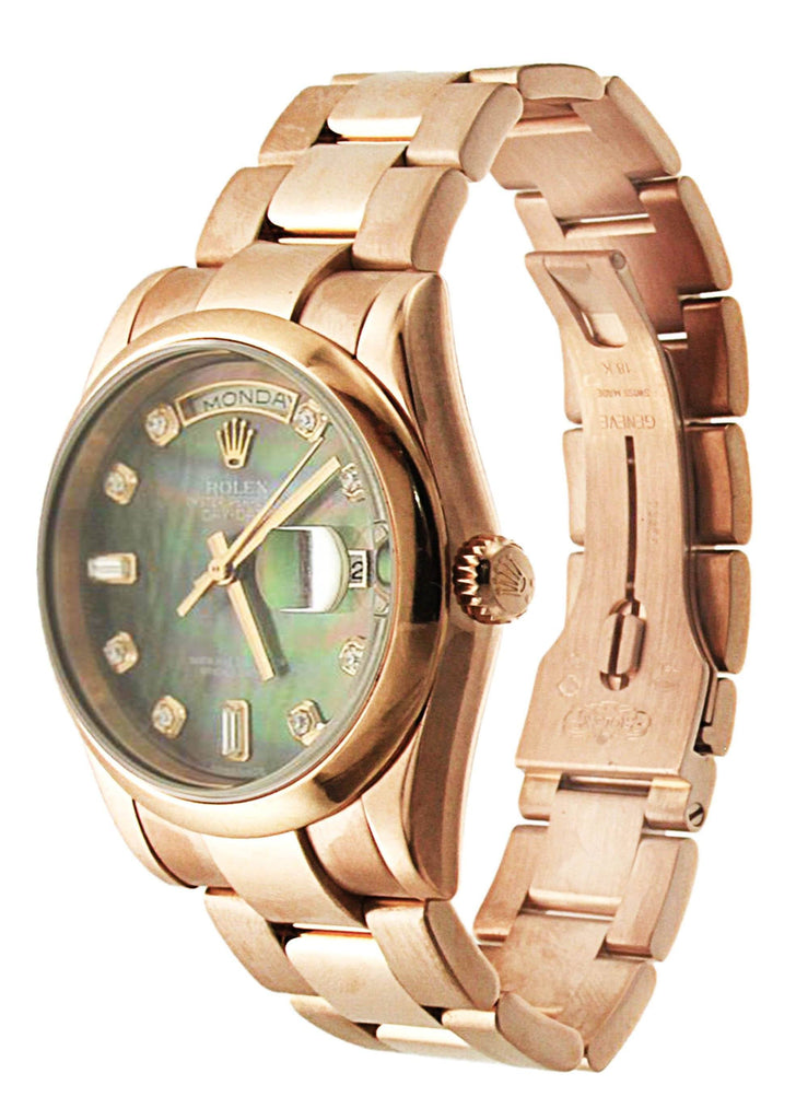 Rolex Day-Date | 18K Pink Gold | 36 Mm Mens Watch FrostNYC 