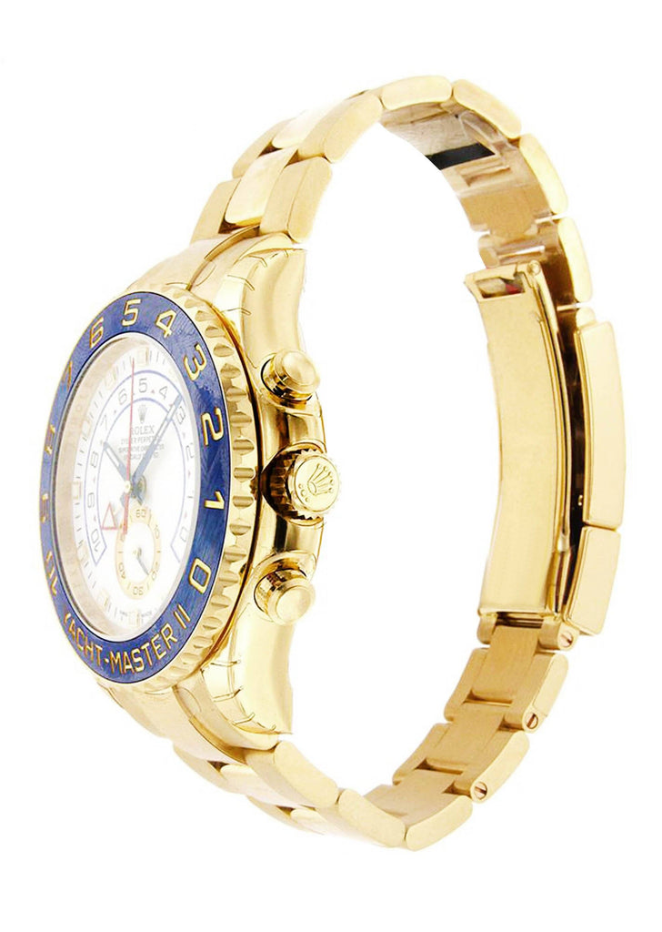 Rolex Yacht Master 2 | 18K Yellow Gold | 44 Mm Mens Watch FrostNYC 
