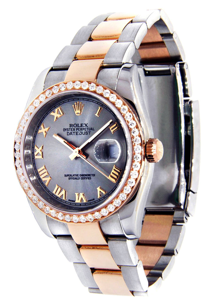 Rolex Datejust | 18K Pink Gold | 36 Mm Mens Watch FrostNYC 