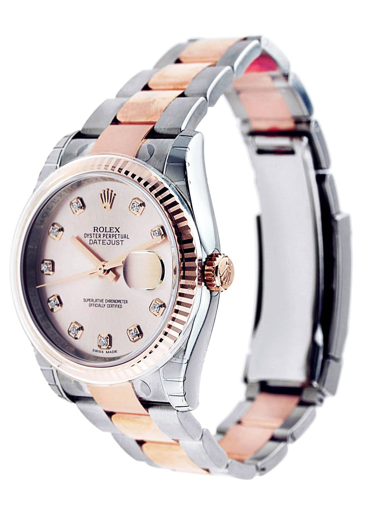 Rolex Datejust | Rose Gold | 36 Mm Mens Watch FrostNYC 
