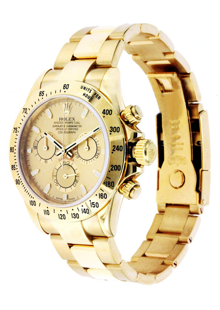 Rolex Daytona | 18K Yellow Gold | 40 Mm Mens Watch FrostNYC 