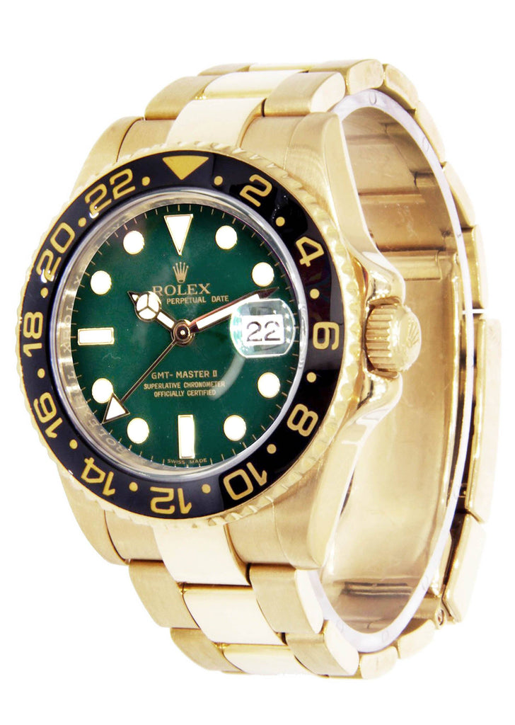 Rolex Gmt-Master 2 | 18K Yellow Gold | 40 Mm Mens Watch FrostNYC 