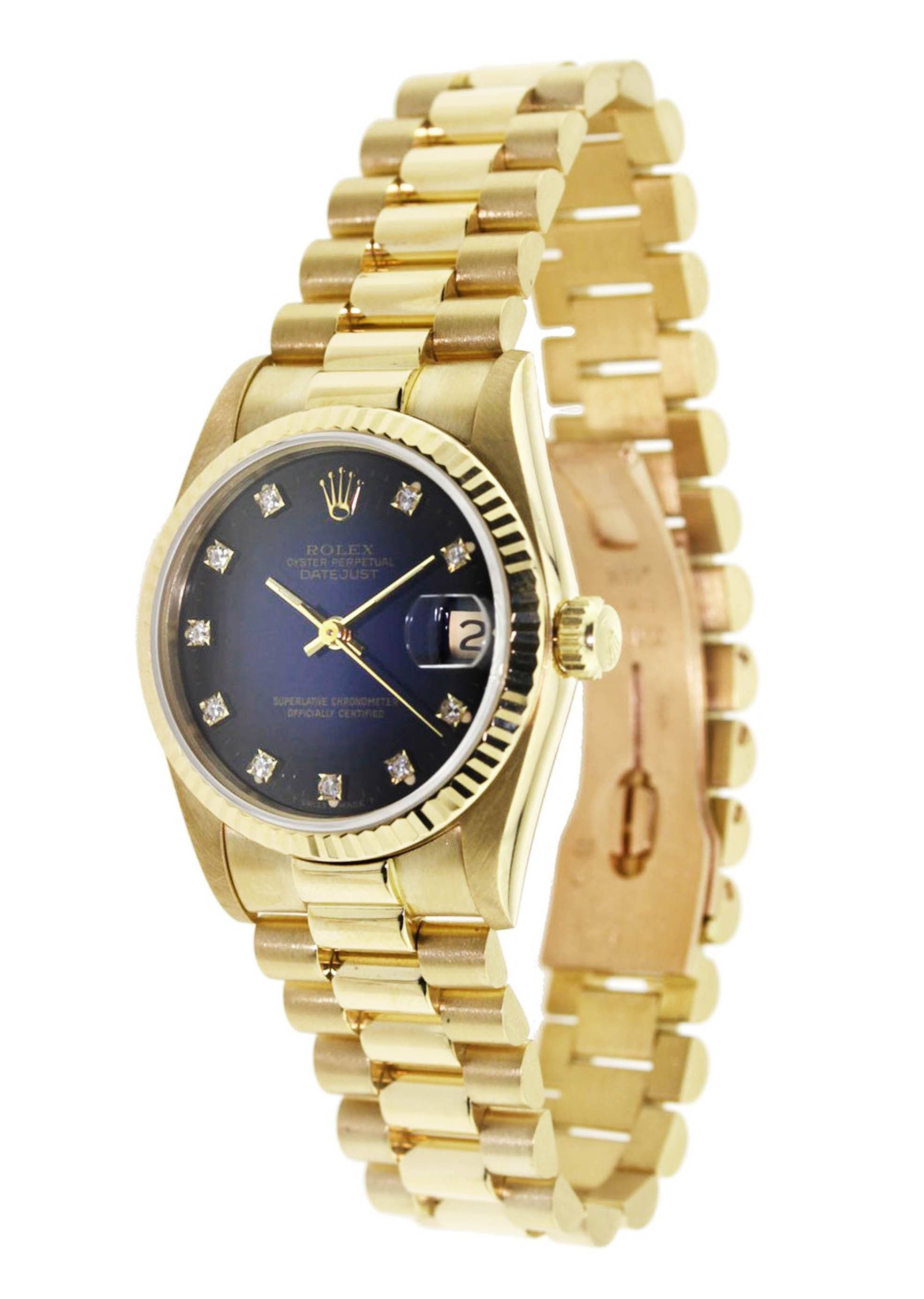 ロレックス デイトジャスト レディースウォッチ | 18K イエロー