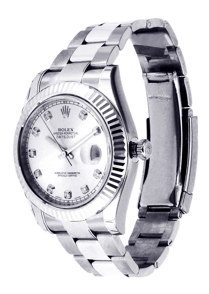 Rolex Datejust 2 | 18K White Gold | 41 Mm Mens Watch FrostNYC 