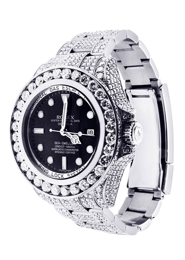 Diamond Rolex Deepsea Sea-Dweller | Stainless Steel Mens Watch FrostNYC 