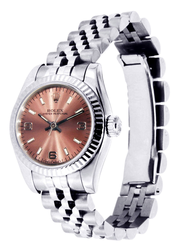 Rolex Oyster Perpetual Watch For Women | Stainless Steel | 26 Mm Women High Watch FrostNYC 