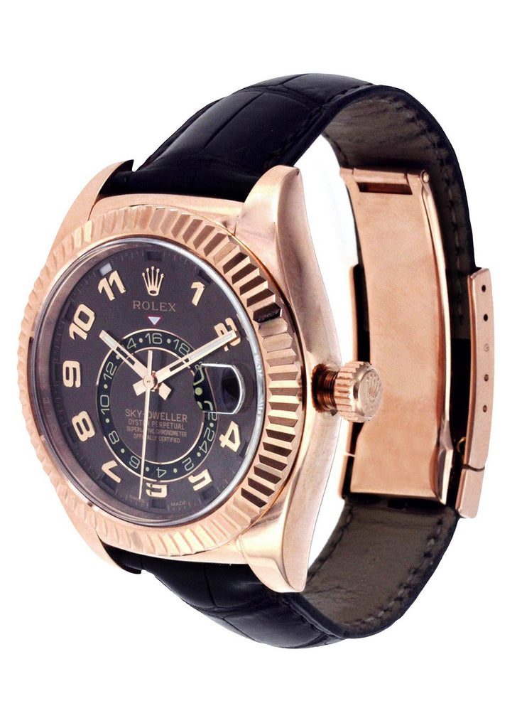 Rolex Sky Dweller | 18K Rose Gold | 42 Mm Mens Watch FrostNYC 