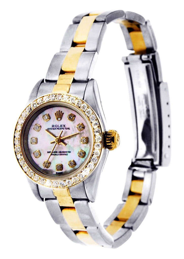 Rolex Oyster Perpetual Watch For Women | Two Tone | 26 Mm Women High Watch FrostNYC 