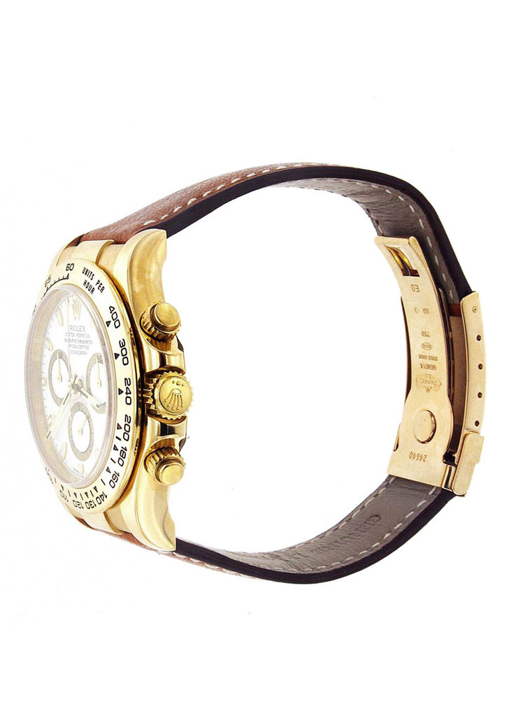 Rolex Daytona | 18K Yellow Gold | 40 Mm Mens Watch FrostNYC 