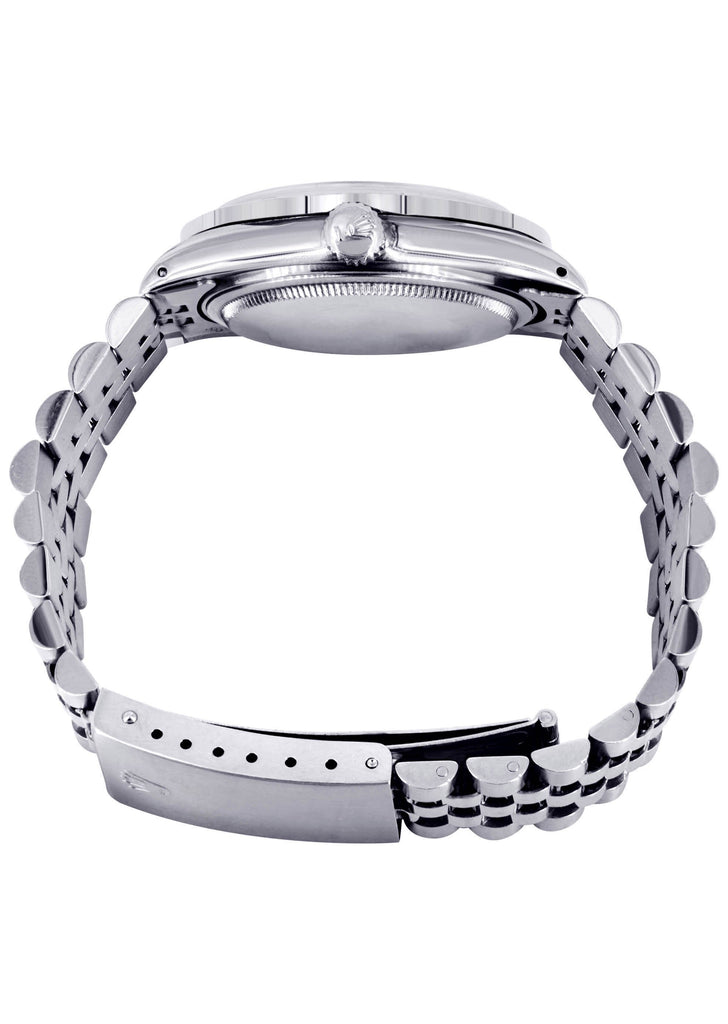 Diamond Rolex Datejust Watch | 36 MM | Custom Arabic Diamond Dial | Jubilee Band | Diamond Bezel CUSTOM ROLEX FrostNYC 