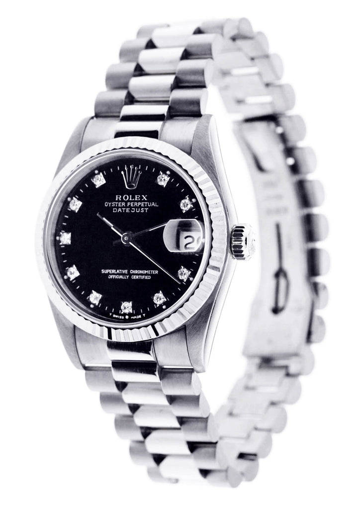 Rolex Datejust Watch For Women | Stainless Steel | 31 Mm Women High Watch FrostNYC 