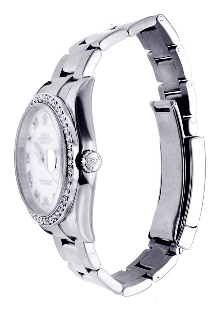 Diamond Rolex Datejust | Stainless Steel | 36 Mm Mens Watch FrostNYC 