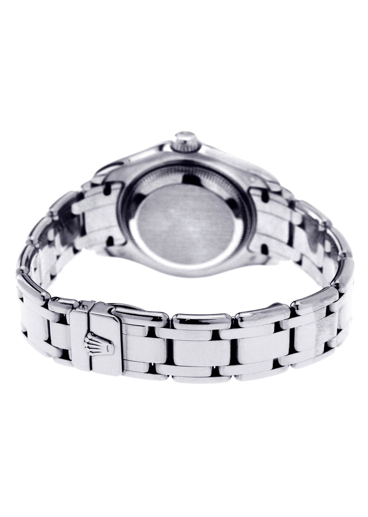 Rolex Pearlmaster Watch For Women | 18K White Gold | 29 Mm Women High Watch FrostNYC 
