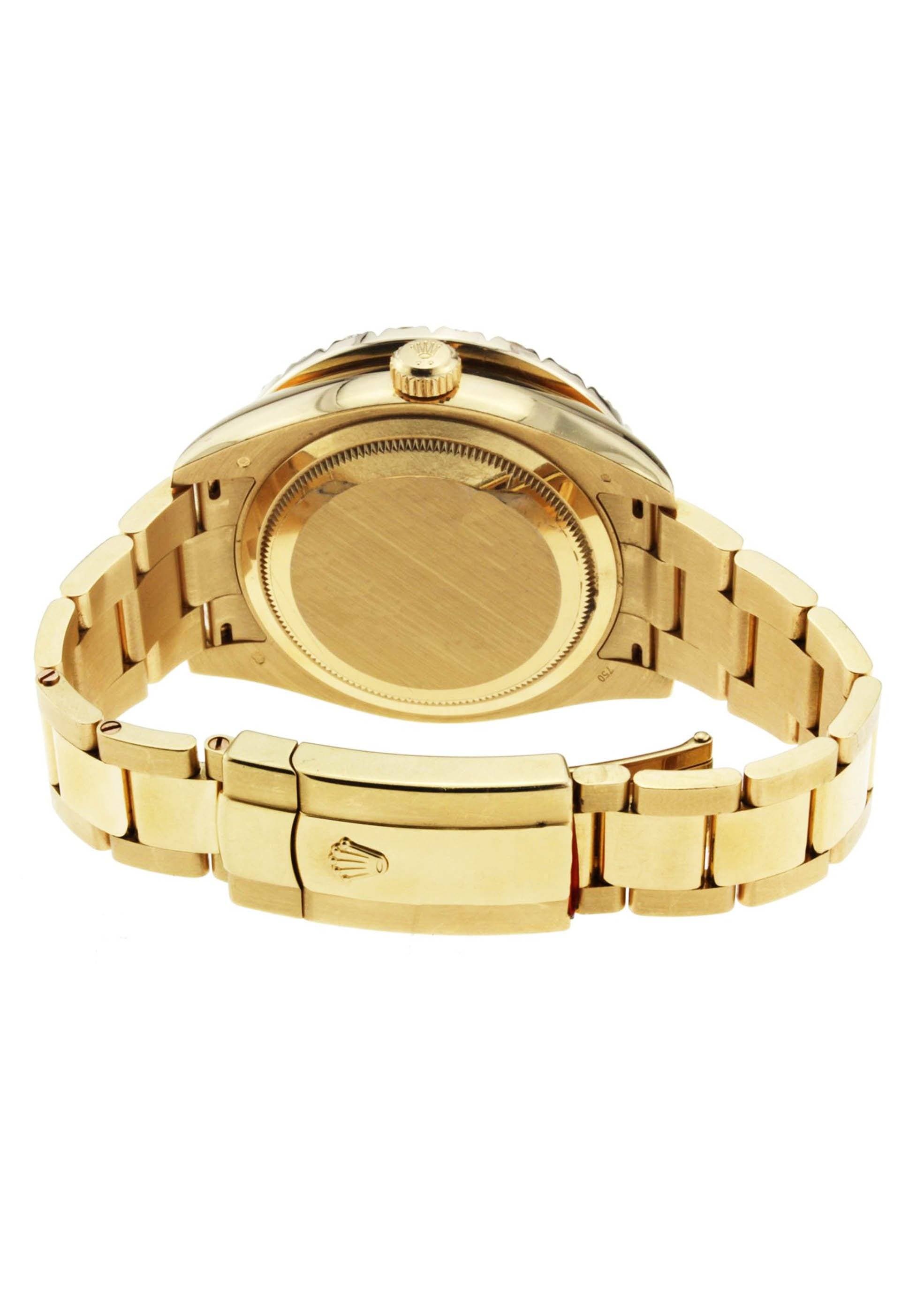 Diamond Rolex Sky Dweller | 18K Yellow Gold | 42 Mm