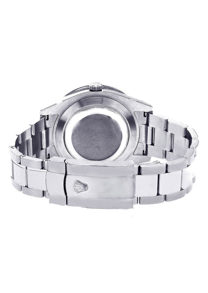 Diamond Rolex Datejust 2 | Stainless Steel | Custom Diamond Zebra Dial | 41 Mm | 5.75 Carats Mens Watch FrostNYC 