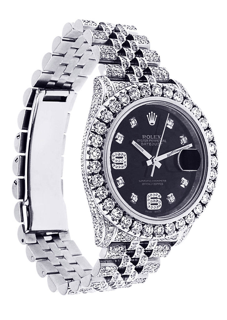 Diamond Rolex Datejust | Stainless Steel | 36 Mm Mens Watch FrostNYC 