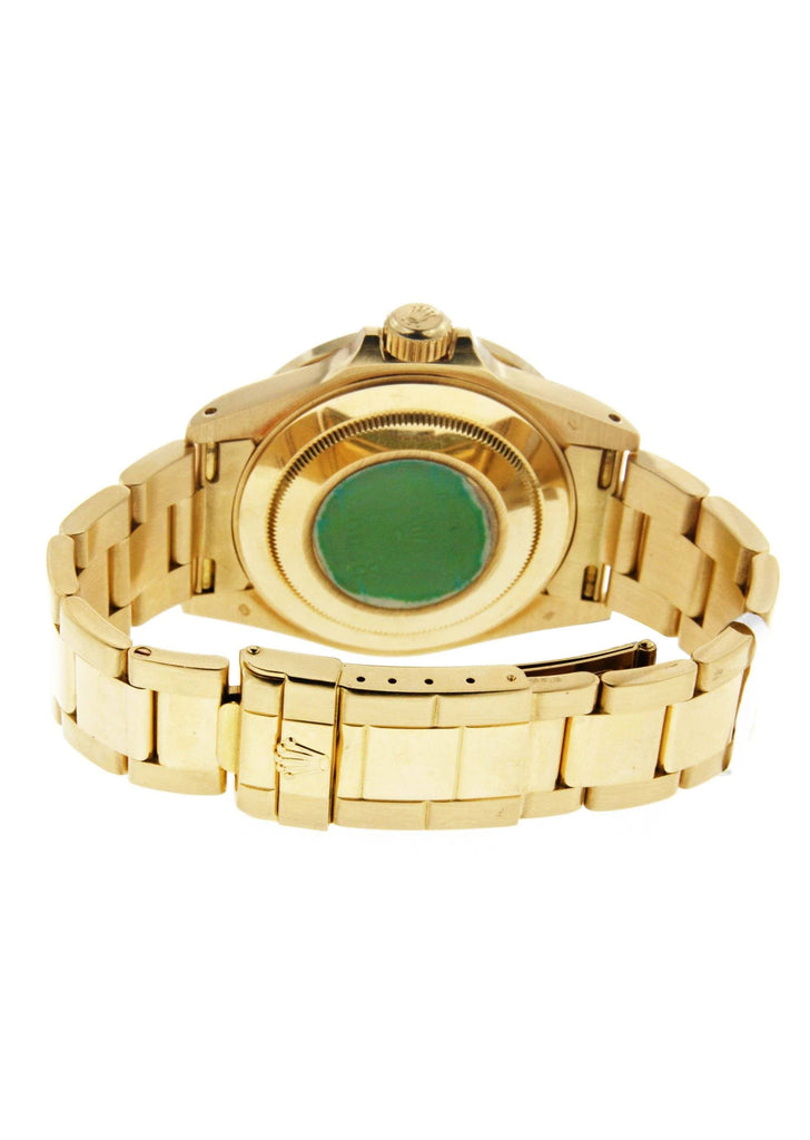 Diamond Rolex Yacht Master | 18K Yellow Gold Mens Watch FrostNYC 