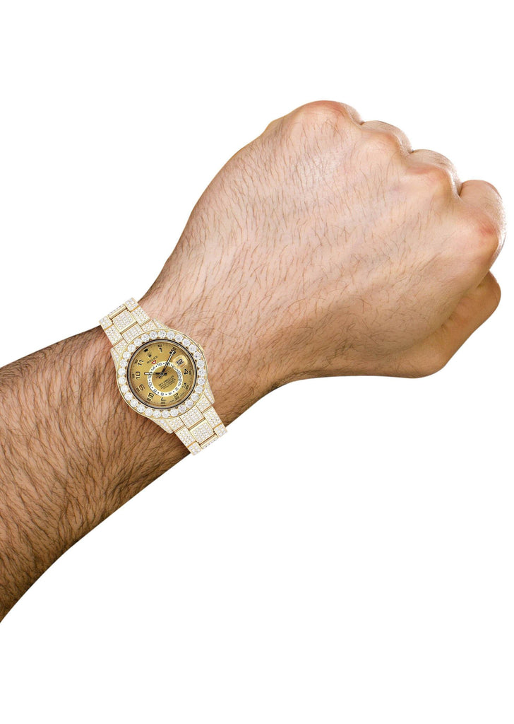 Rolex Sky Dweller | 18K Yellow Gold | 42 Mm Mens Watch FrostNYC 