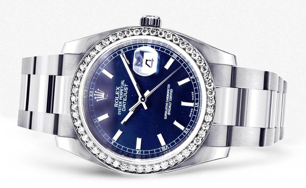 Diamond Rolex Datejust | Stainless Steel | 36 Mm Mens Watch FrostNYC 