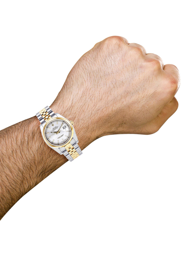 Rolex Datejust | 18K Yellow Gold | 36 Mm Mens Watch FrostNYC 