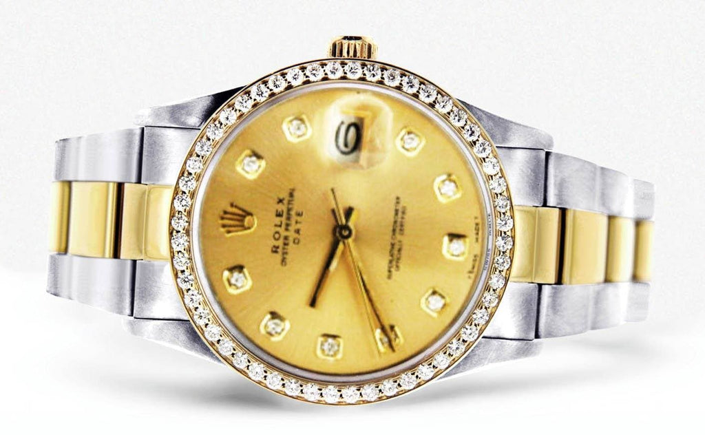 Diamond Rolex Date | Stainless Steel Mens Watch FrostNYC 