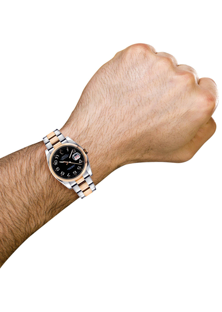 Rolex Datejust | 18K Pink Gold | 36 Mm Mens Watch FrostNYC 