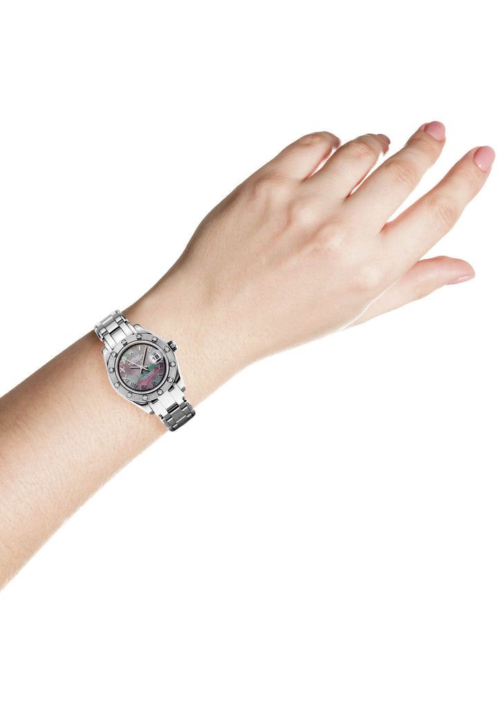 Rolex Pearlmaster Watch For Women | 18K White Gold | 29 Mm Women High Watch FrostNYC 