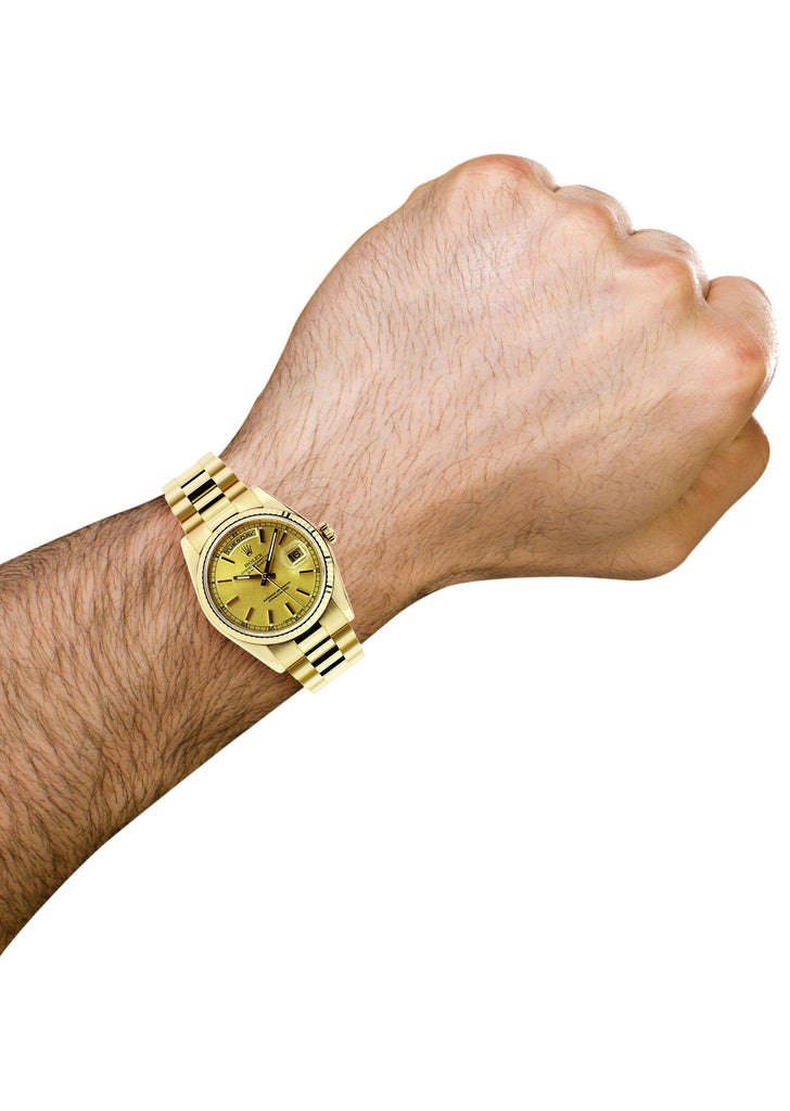 Rolex Day-Date | 18K Yellow Gold | 36 Mm Mens Watch FrostNYC 